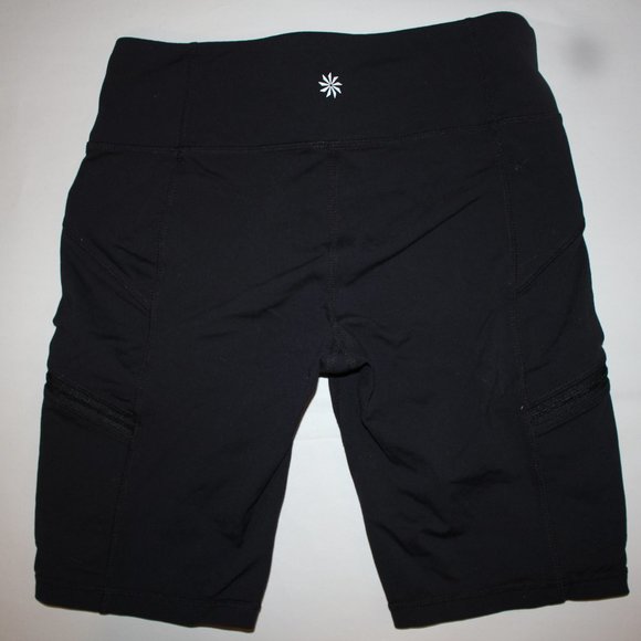 Athleta black biking shorts w/pockets- never worn! - Picture 3 of 3